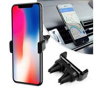Desire2 Support de téléphone de Voiture, Double Prise en Main sur Grille d'aération avec Rotation à 360°, Support de téléphone de Protection, conçu pour iPhone 15, 14, 13, 12, 11, Samsung et Plus