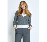DESIRES Pull-over 'Selma' noir / blanc, Taille XS