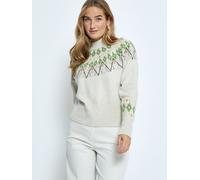 DESIRES Pull-over 'Sutton' vert / orange / noir / blanc, Taille S