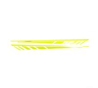 Desiumite 1 paire d'autocollants réfléchissants pour garde-boue avant de moto, 1 paire de décalcomanies en vinyle imperméable pour moto et voiture (jaune fluo)