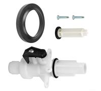 Desiumite 13168 Kit de valve d'eau de toilette pour camping-car, construction en plastique robuste pour toilettes Aqua IV haute et basse, compatible avec Thetford, pour camping-car