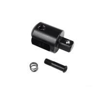 Desiumite Adaptateur de clé à douille en acier de 1,27 cm avec tête pivotante à 240° pour un accès au verrou à bille à ressort serré pour des changements rapides pour les réparations de voiture et les