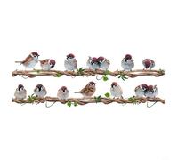 Desiumite Autocollants muraux réalistes en vinyle amovibles pour salon, chambre à coucher, salle de classe, bibliothèque, jardin d'enfants, porte de garde-robe, décoration