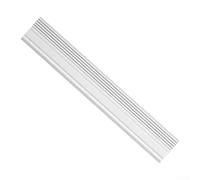 Desiumite Bande d'étanchéité de bas de porte pour un usage domestique, coupe-vent et isolation phonique, 1 m en TPE avec joint double couche, compatible avec portes et W (S-blanc)