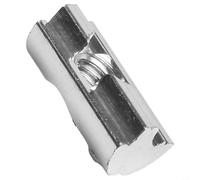 Desiumite Bloc coulissant en aluminium avec boule à ressort en acier inoxydable pour montage de module solaire PV, filetage M8, compatible avec aluminium 40 x 40 et 40 x 80 cm (10 pièces)