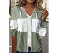 Desiumite Blouson Polaire pour femme Longue Manche Taille S-XL Blouson | Polyester doux, capuche fixe, fermeture zip pour robuste, idéal hiver froid, coupe régulière