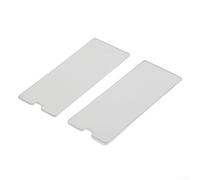 Desiumite Boîte de rangement empilable en plastique pour vis, composants, PET épais, montage mural, tiroirs transparents translucides avec doigt (bleu)