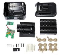 Desiumite Boîtier de batterie 12 V pour BL1041B, boîtier de rechange ABS avec carte de protection et support à 6 cœurs, composants de réparation à faire soi-même pour outils sans fil Noir (carte PCB)