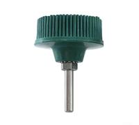 Desiumite Brosse à disque abrasif pour perceuse électrique en pouces pour polissage ou nettoyage plus roue émeri à double poils avec dos en caoutchouc 80 ou 50 grain 120 (vert/jaune/blanc) (vert)