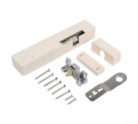 Desiumite Butoir de porte hydraulique réglable avec fermeture douce silencieuse et sécurité anti-pincement pour intérieur ou extérieur en bois (blanc, gauche)