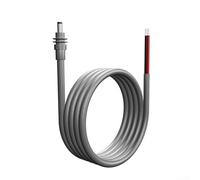 Desiumite Câble d'alimentation CC à 2 conducteurs 14 AWG pour mini, 1 m/2 m/300 cm, résistant de qualité industrielle (-50 °C), gris (2 m)