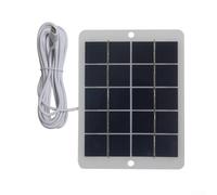 Desiumite Chargeur de panneau solaire 6 W 5 V pour caméras et appareils de sécurité extérieurs, haute efficacité 20 % polysilicium étanche, panneau de charge solaire avec câble de 3 m, compatible