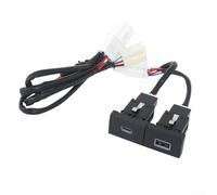 Desiumite Chargeur de voiture USB avec technologie de charge rapide .0 compatible avec les modèles Polo 2011-2013, adaptateur d'alimentation de véhicule 12 V pour appareils mobiles (compatible avec QC