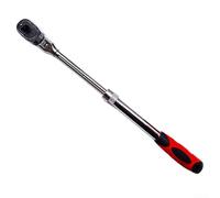 Desiumite Clé à cliquet rétractable à 72 dents - Clé à dégagement rapide en métal - Poignée extensible - Mécanisme réversible - Rouge - Pour réparation automobile, bricolage et maison (C)