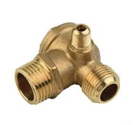 Desiumite Connecteur de clapet anti-retour mâle fileté en laiton à 3 ports pour piston de compresseur, réservoir à pression d'air et raccord de tube