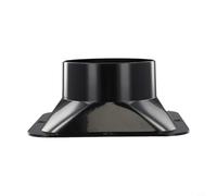 Desiumite Connecteur de conduit en plastique ABS léger avec bride carrée compatible avec clapet anti-retour de tuyau de 100 300 mm de diamètre pour applications de ventilation (110#)