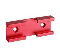 Desiumite Connecteur d'intersection en T en aluminium pour le travail du bois, menuisier de rail croisé compatible avec les systèmes de table à fentes en T, 80 mm x 30 mm x 12,8 mm (rouge)