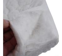 Desiumite Couverture de cheminée en fibre de calcium-magnésium-silicate, haute température 1206 °C, laine céramique pour sécurité de cheminée et brûleur au bioéthanol, blanc, taille 30 × 20 × 2 cm (30