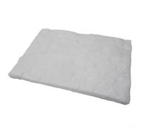 Desiumite Couverture de cheminée en fibre de calcium-magnésium-silicate, haute température 1206 °C, laine céramique pour sécurité de cheminée et brûleur au bioéthanol, blanc, taille 30 × 20 × 2 cm (30