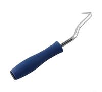 Desiumite Crochet manuel pour attacher et tordre les fils - En acier - Poignée antidérapante - Pour attacher du béton - Bleu