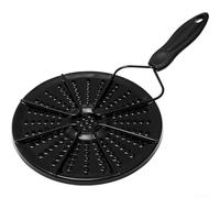 Desiumite Diffuseur de chaleur en acier et cuisinière Réducteur de flamme avec poignée pliable qui reste froide Passe au lave-vaisselle 40 x 20,3 cm