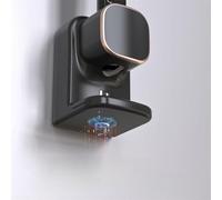 Desiumite Distributeur automatique de dentifrice avec support mural pour brosse à dents, rechargeable par USB, extrusion multi-vitesses réglable, sans dommage, noir