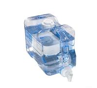 Desiumite Distributeur d'eau de grande capacité de 3 à 7,5 l en plastique avec bec verseur pour réfrigérateur Bleu transparent (5,7 l)