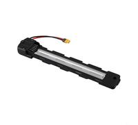 Desiumite E-For Support de batterie de vélo 4 broches/5 broches pour modèles Polly -6 et -6C, compatible avec XT60H pour connecteurs à tête ronde XT90, support en plastique noir et métal pour (DP-6 et