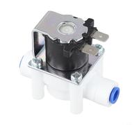 Desiumite Électrovanne d'entrée d'eau 24 V pour purificateur d'eau pure - Débit de 3 litres par minute, tube à connexion rapide de 6,4 mm/9,5 mm, durée de vie de 100 000 degrés, compatible (0,63 cm)