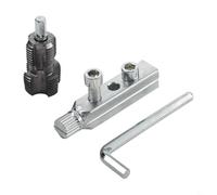 Desiumite Enfile-tuyau et extracteur de fil cassé pour tuyaux de 2 pouces et 3/4", outil PPR à double tête compatible avec les perceuses manuelles, construction en métal pour une longue durée de vie