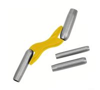 Desiumite Ensemble d'outils de menuiserie ergonomique pour travaux de maçonnerie comprenant quatre options de taille de 1,27 cm à 2,2 cm avec construction en acier et couvercle de rangement (rouge)