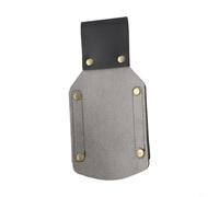 Desiumite Étui portable d'extérieur en cuir pour hache et support de marteau pour rangement d'outils robustes, compatible avec les outils en bois, étui compact de 17 x 9 cm, noir