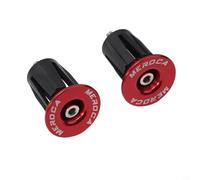 Desiumite Extrémité de guidon de vélo AL6061 en alliage d'aluminium avec mécanisme d'extension technique, ajustement sécurisé, vélo de route pliable de 22 à 24 mm, plusieurs couleurs (rouge)
