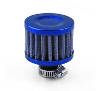 Desiumite Filtre à air froid pour la plupart des voitures, camions, construction en aluminium et tissu bleu/rouge/carbo pour moto Elite Flow couvercle d'aération de carter avec compatible (bleu)