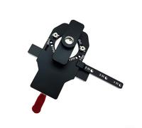 Desiumite Gabarit de charnière efficace 2 en 1 avec guide de trou de 35 mm pour un montage rapide de porte d'armoire et une installation précise des charnières dissimulées sur des planches en bois (B)