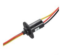 Desiumite Générateur conducteur à glissement pour anneau 3 fils 300 mm 10 millions de révolutions 30 a durée de vie pour éolienne pour robot CCTV PTZ IP51 nominale 01n M couple 150 tr/min long fil