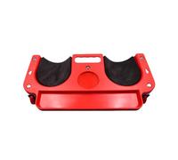 Desiumite Genouillère roulante pour réparation automobile - Repose-genoux de mécanicien avec polyéthylène résistant aux collisions Ffor e, roues rotatives à 360°, rouge/bleu/noir (rouge)