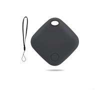 Desiumite GPS pour iOS, alarme anti-perte avec portée de 20 m, mini localisateur pour clés, portefeuille, sac, parapluie, compatible avec Find My App, blanc/noir/rose/vert (noir)