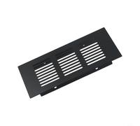 Desiumite Grille d'aération rectangulaire en alliage d'aluminium noir pour armoires 80 mm x 150-500 mm Compatible avec extracteur d'air de cuisine et salle de bain (80 x 150 mm)