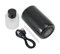 Desiumite Humidificateur d'air étoilé pour voiture avec diffuseur d'arômes réglables à 3 niveaux, design sans fil rechargeable, marche/arrêt automatique et fonction mémoire, noir (A)