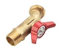 Desiumite IBC Adaptateur de réservoir fourre-tout avec raccord de 5,1 cm avec robinet de tuyau d'arrosage en laiton pour système de stockage de conteneur d'eau de 275 à 330 gallons Filetage S60X6