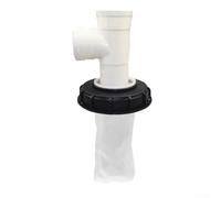 Desiumite IBC Filtre de réservoir d'eau de pluie en plastique avec raccord de sortie DN150 DN225 pour adaptateur de robinet de stockage d'eau résistant aux acides et aux alcalins (DN150-vertical tee)
