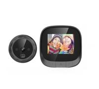 Desiumite Judas de porte LCD 2,4" avec infrarouge, objectif grand angle 90°, mémoire cyclique intégrée, pour portes de 35 à 110 mm d'épaisseur