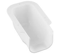 Desiumite Kit de couverture de ligne de climatiseur en PVC blanc pour climatiseur, avec capuchon d'entrée murale, coudes plats et standard à 90°, raccordement, extrémité et capuchon mural (capuchon