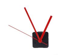 Desiumite Kit de mouvement d'horloge à quartz silencieux avec tige de 13 mm et filetage de 5,5 mm pour horloges murales, mécanisme de rechange pour projets de décoration de maison et de jardin (rouge)