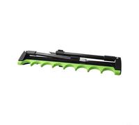 Desiumite Kit de pêche télescopique à 2 sections avec 4 pieds et 8 bas de ligne avec sac de rangement Noir/vert 50 cm