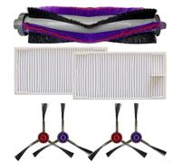 Desiumite Kit de remplacement pour rouleau principal, brosse latérale et filtre pour aspirateur robot M9, Eureka E20 Plus, VCR Plus, Obode A8 Series et Aurum PRO 6241 (A)