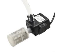 Desiumite Kit d'eau solaire 12 V pour bassins, fontaines et aquariums - Submersible DC avec panneau solaire 6 W ou 10 W, débit 240 l/h, tube de 2 m et filtre - Alimentation solaire extérieure (10 W