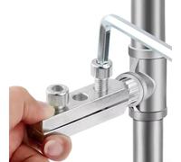 Desiumite Kit d'outils de filetage pour tuyaux en PVC PPR de 1/2" et 3/4", filetage interne et externe avec extracteur de fil cassé, 3 pièces en acier