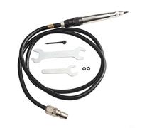 Desiumite Kit d'outils de lettrage pneumatique avec tuyau de 6,35 mm pour gravure sur métal, bois, verre, profondeur réglable jusqu'à 1 mm, aiguilles en acier, Bla